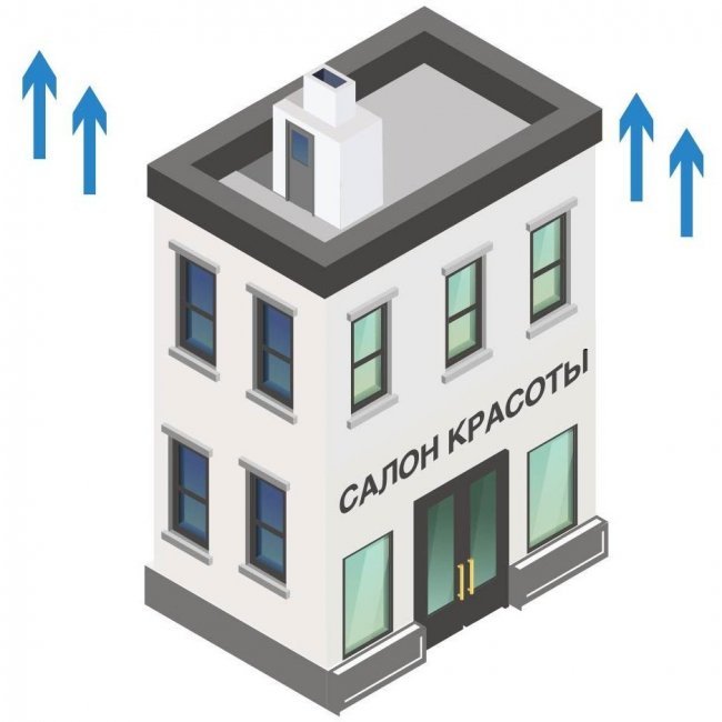 Вытяжка для салона красоты